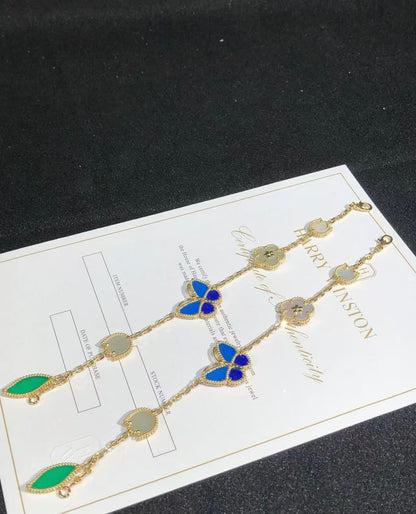 [Lumi Jewels]BRACELET 5 MOTIFS PAPILLON CHANCEUX PRINTANIER