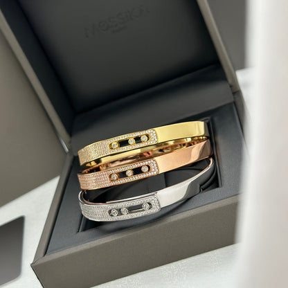 [Lumi]Move Noa Rose Gold Pav茅 Diamond Bangle Bracelet