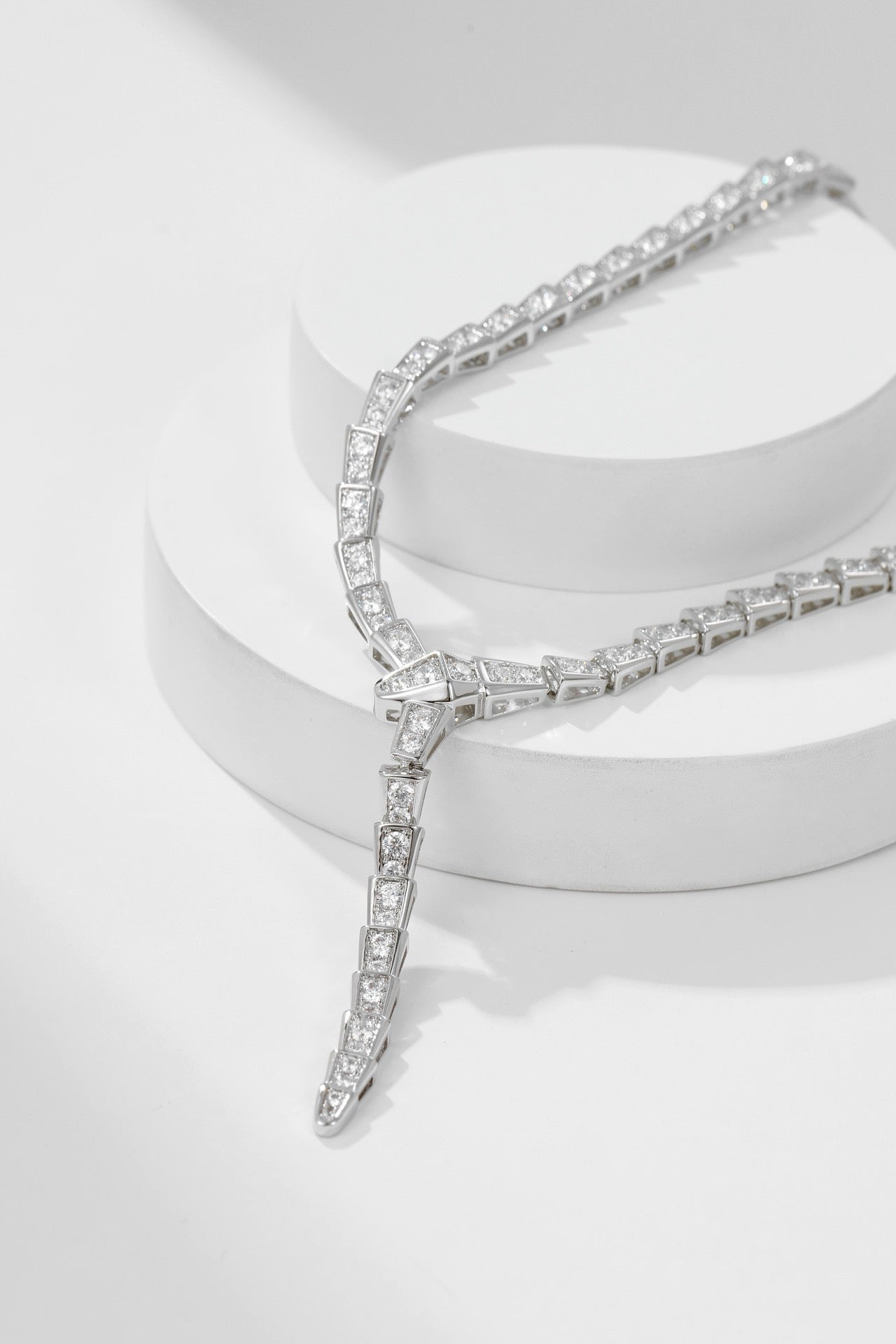 [Lumi Jewels]SERPENTI NECKLACE SILVER DIAMOND