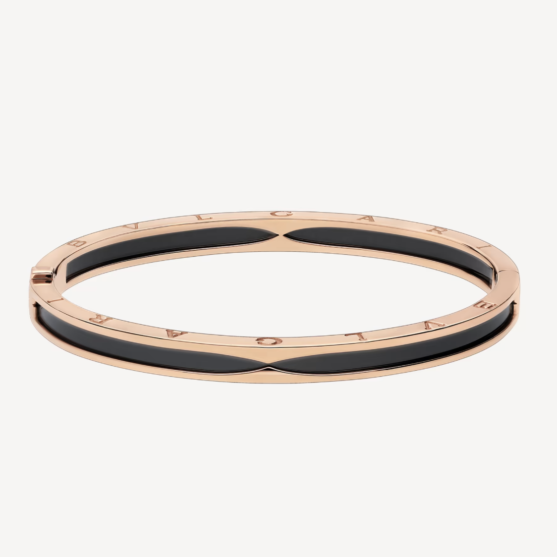 [Lumi Jewels]ZERO 1 PINK GOLD WITH BLACK CERAMIC BRACELET