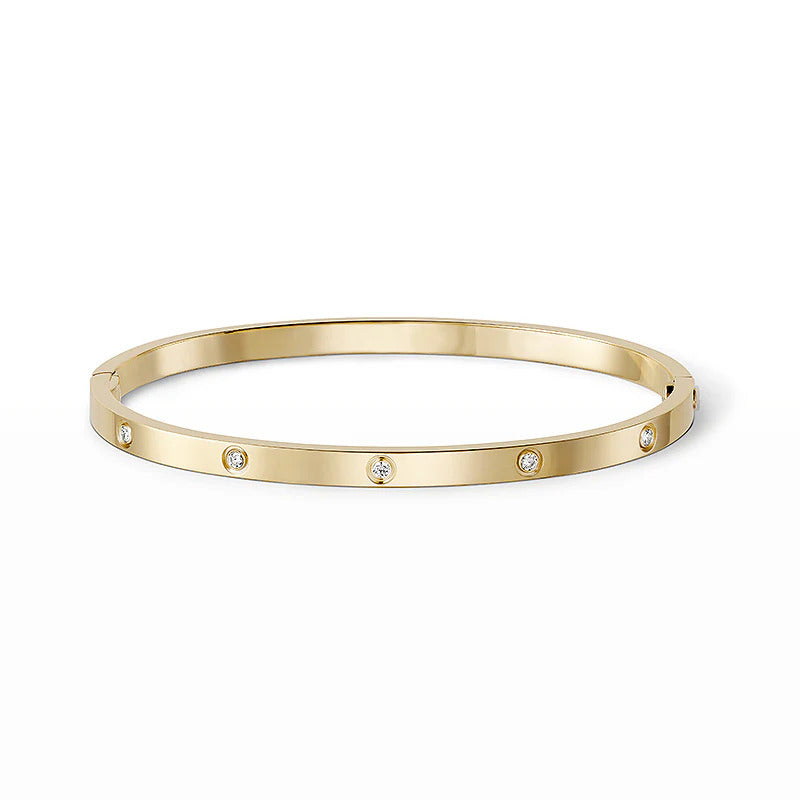 [Lumi Jewelery]LOVE BRACELET 3.65MM 10 DIAMONDS