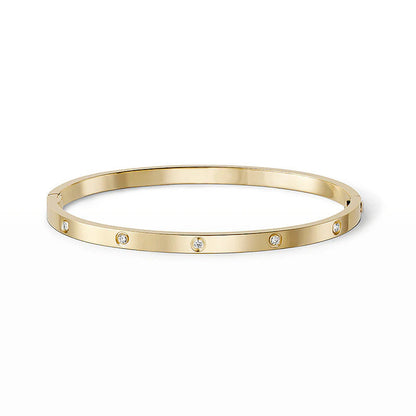 [Lumi Jewelery]LOVE BRACELET 3.65MM 10 DIAMONDS
