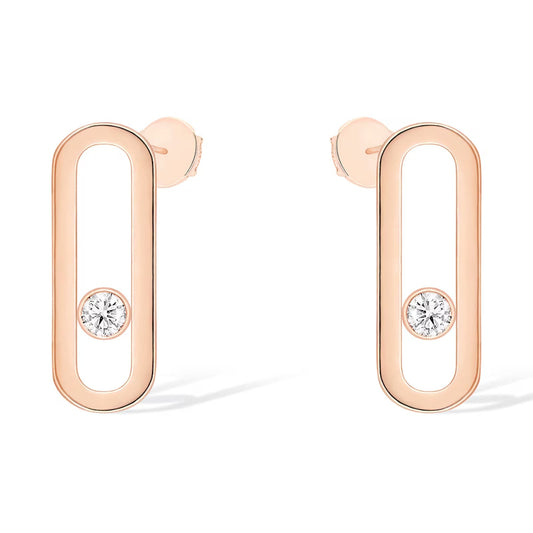 [Lumi]MOVE UNO SMALL 1 DIAMOND EARRINGS