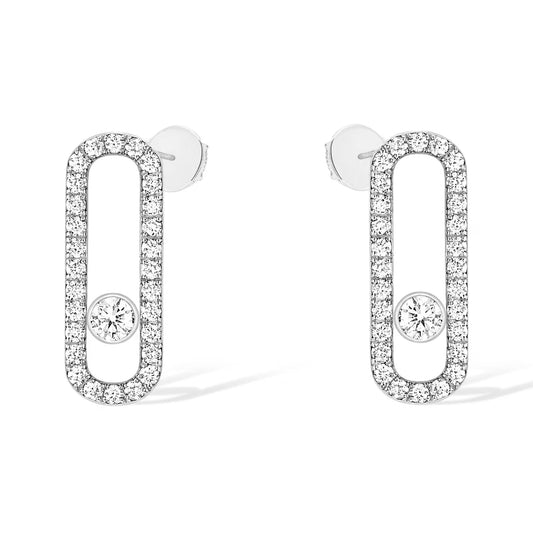 [Lumi]MOVE UNO STUD DIAMOND PAVED EARRINGS