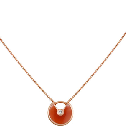 [Lumi Jewels]AMULETTE GOLD CARNELIAN ONYX NECKLACE