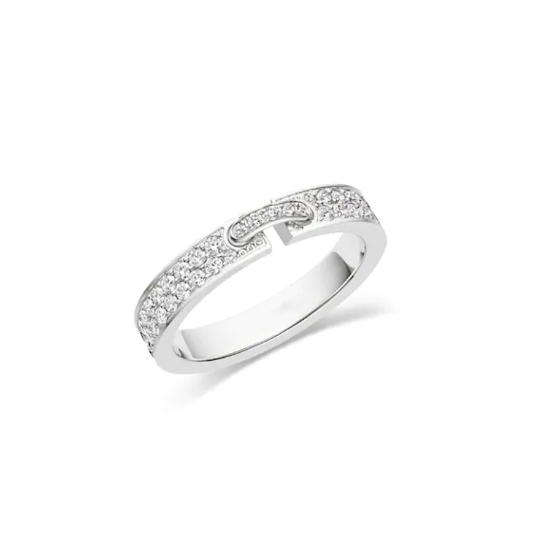 [Lumi Jewels]ALLIANCE LIENS VIDENCE PAVED DIAMOND 4MM RING