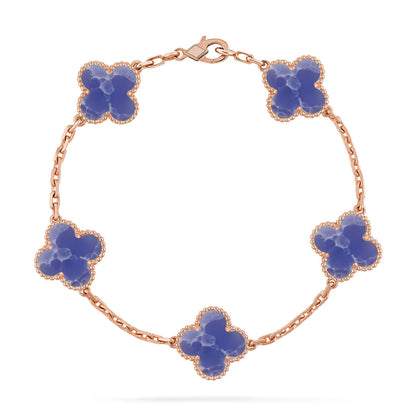 [Lumi Jewels]CLOVER 5 MOTIF BLUE VEINS BRACELET COLLECTION