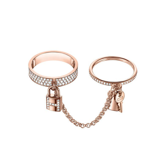 [Lumi Jewels]HM KELLY CLOCHETTE DOUBLE RING IN  WITH DIAMONDS