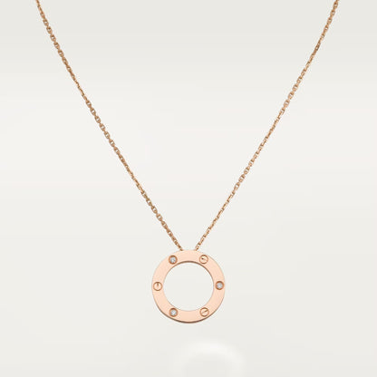 [Lumi Jewelery]LOVE NECKLACE 16MM 3 DIAMONDS
