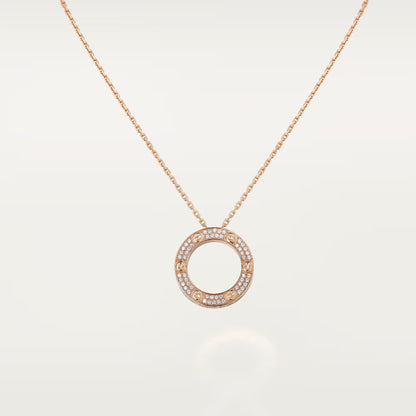 [Lumi Jewelery]LOVE NECKLACE 16MM  FULL DIAMOND