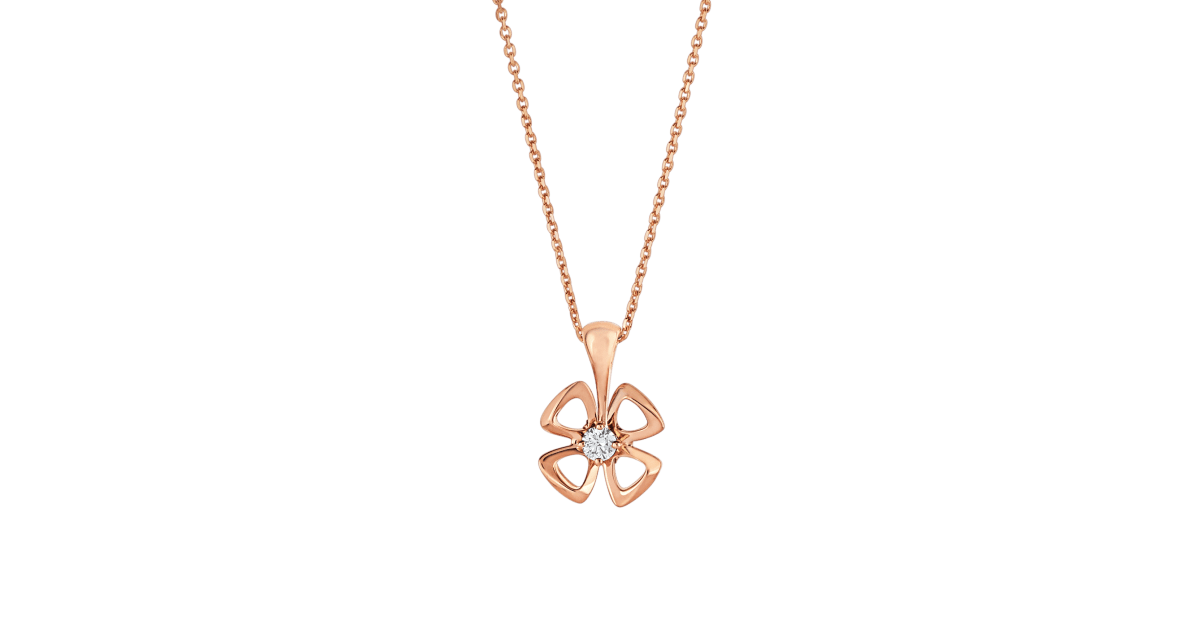 [Lumi Jewels]FIOREVER NECKLACE DIAMOND CENTER