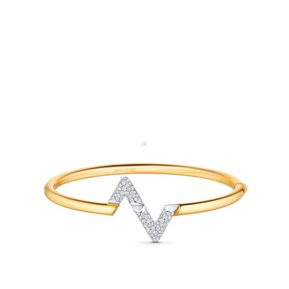 [Lumi Jewels]VOLTE UPSITE DOWN GOLD DIAMOND BRACELET