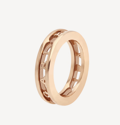 [Lumi Jewels]ZERO 1 ONE-BAND WITH OPENWORK LOGO SPIRAL RING