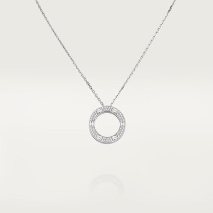 [Lumi Jewelery]LOVE NECKLACE 16MM  FULL DIAMOND