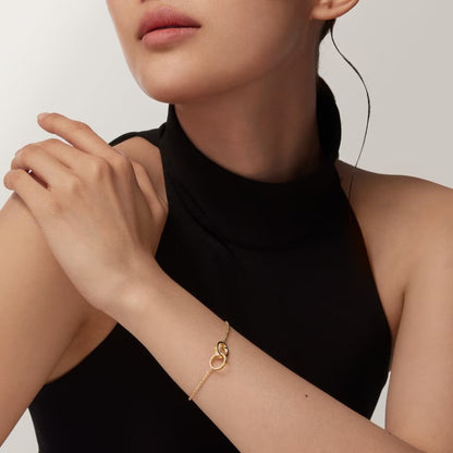 [Lumi] LOVE BRACELET DOUBLE RING