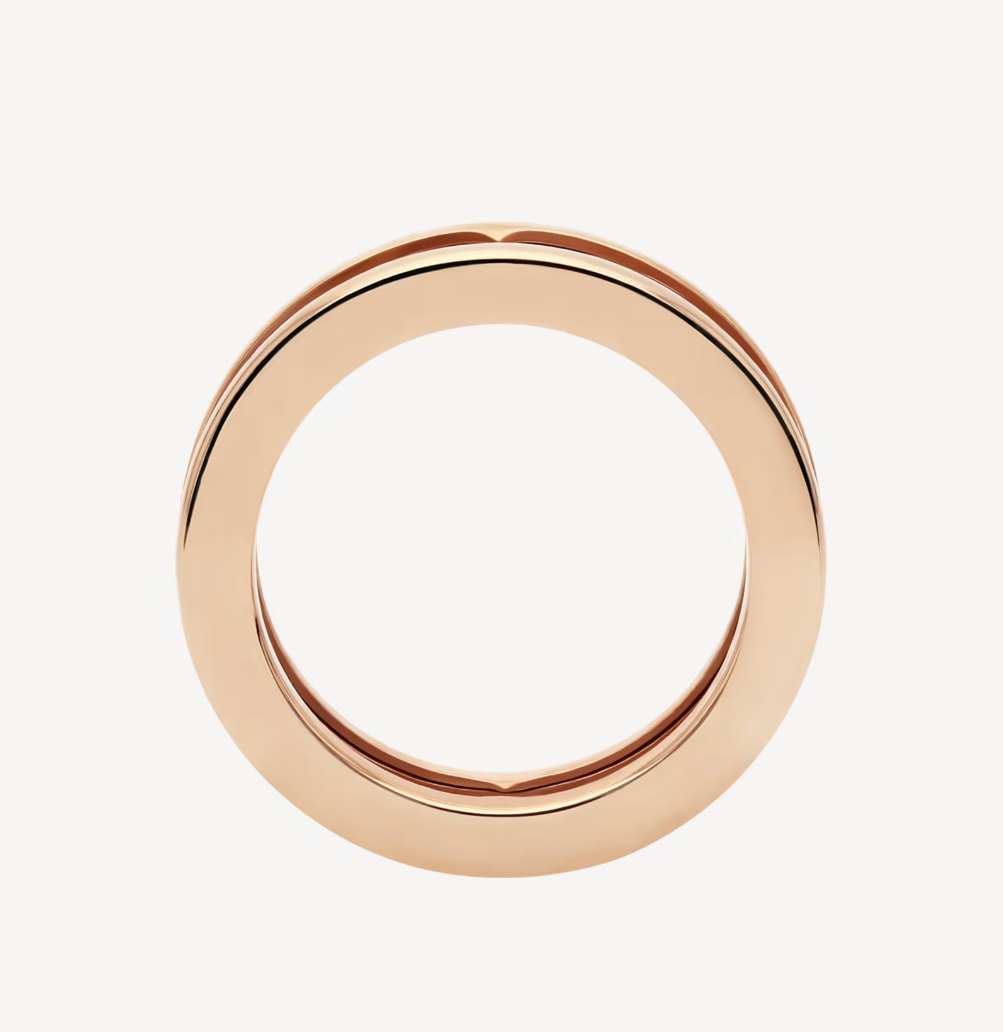 [Lumi Jewels]ZERO 1 ONE-BAND WITH OPENWORK LOGO SPIRAL RING