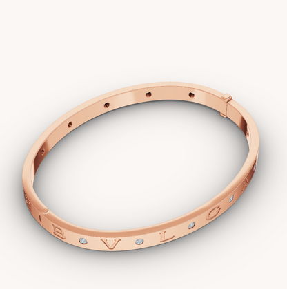 [Lumi Jewels]ZERO 1 PINK GOLD 12 DIAMONDS BRACELET