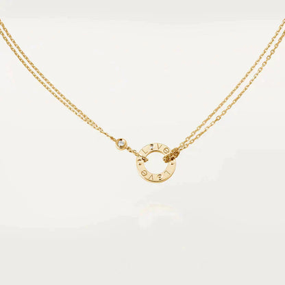 [Lumi Jewels]LOVE NECKLACE 16MM 2 DIAMONDS