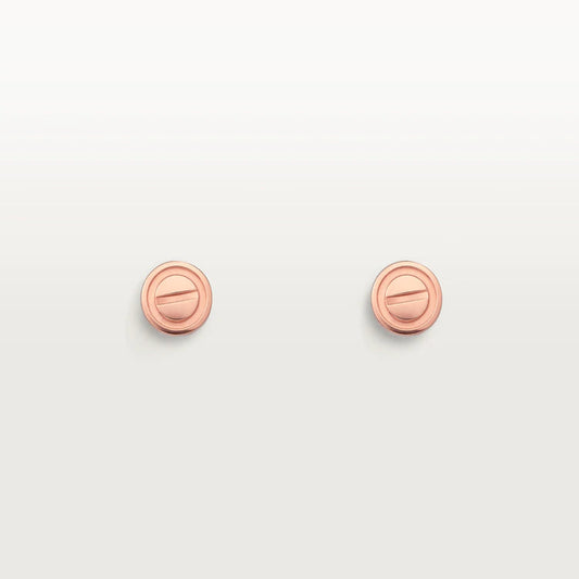 [Lumi Jewels]LOVE EARRINGS PINK GOLD 10MM