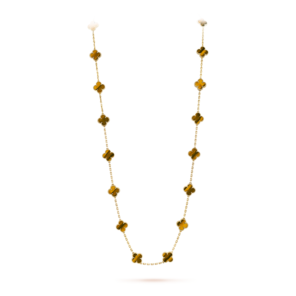 [Lumi Jewels]CLOVER 20 MOTIFS TIGER EYE ROSE GOLD