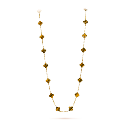 [Lumi Jewels]CLOVER 20 MOTIFS TIGER EYE ROSE GOLD