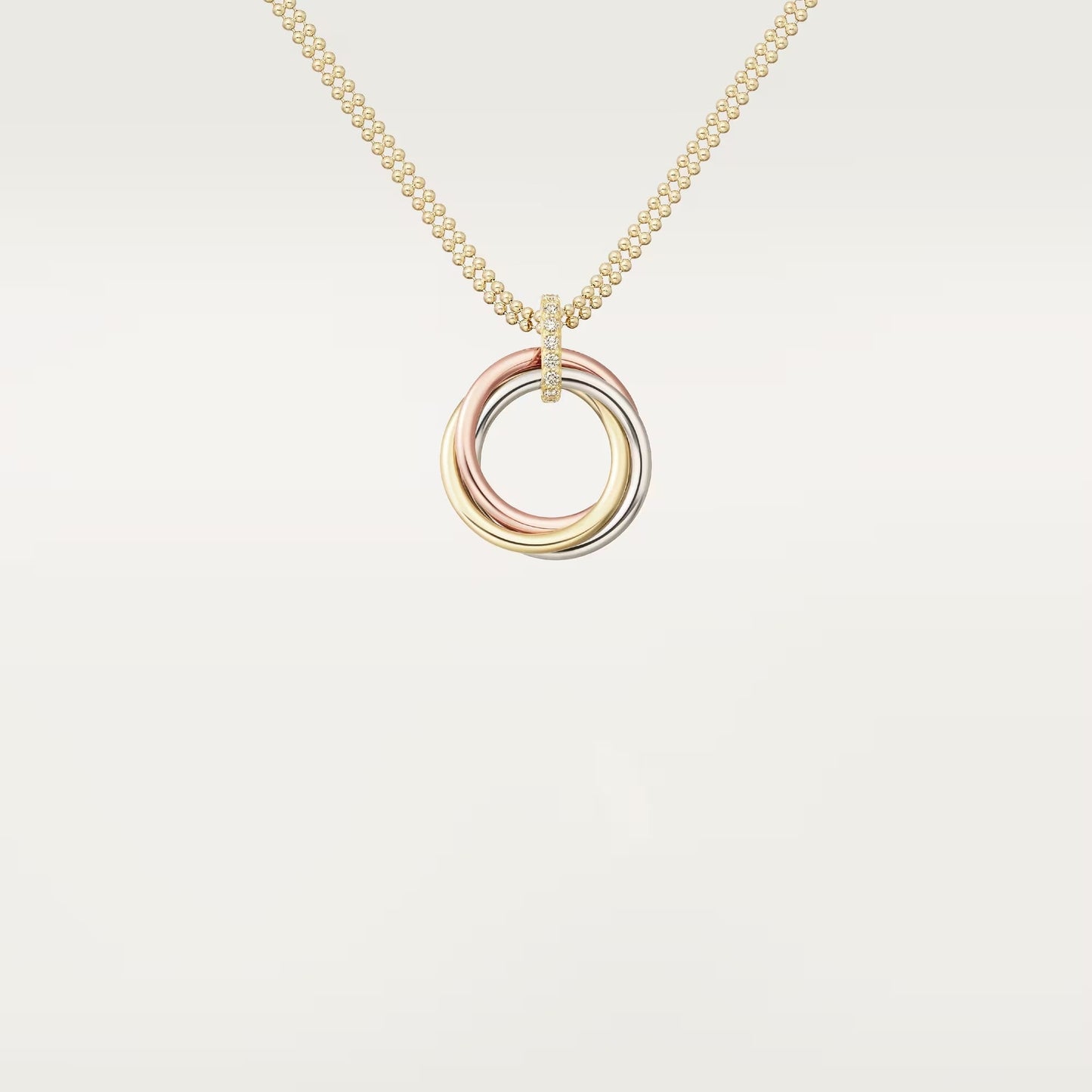 [Lumi Jewelery]TRINITY MEDIUM  DIAMONDS NECKLACE