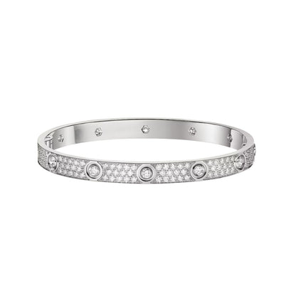[Lumi Jewelery]LOVE BRACELET 6.1MM DIAMOND-PAVED 10 BIG DIAMONDS