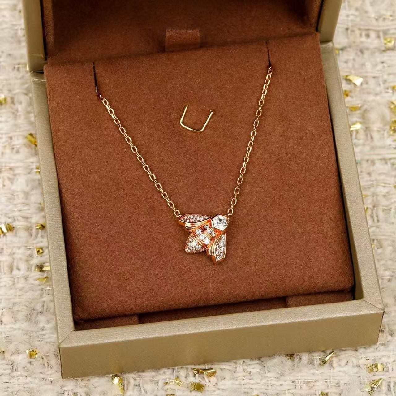 [Lumi Jewellery]Bee My Love Bee Diamond Necklace