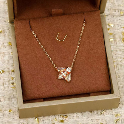 [Lumi Jewellery]Bee My Love Bee Diamond Necklace