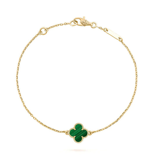 [Lumi Jewels]CLOVER BRACELET MALACHITE 1 MOTIF