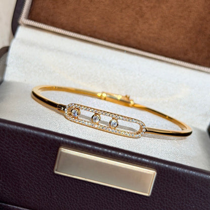 [Lumi]Move Pav茅 Diamond Bangle Bracelet M