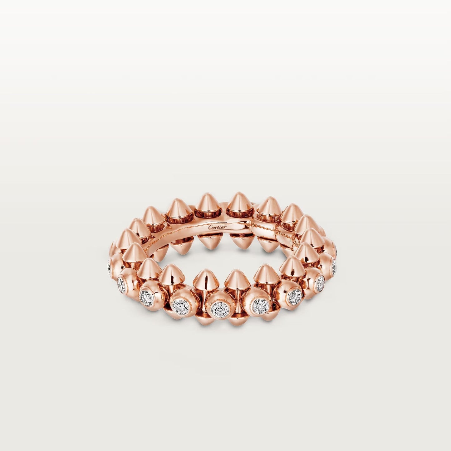 [Lumi Jewelery]CLASH 6.8MM DIAMOND MEDIUM RING