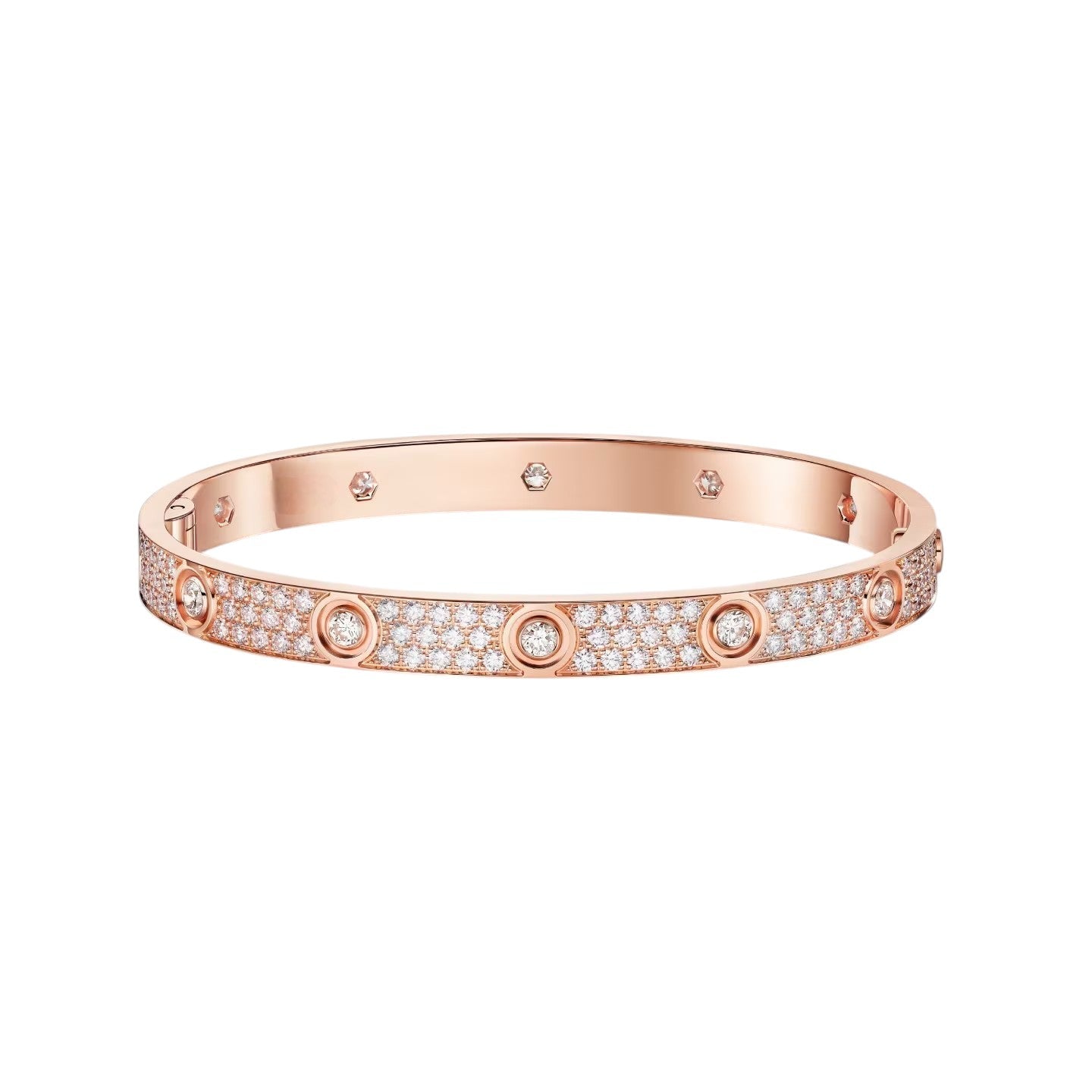 [Lumi Jewelery]LOVE BRACELET 6.1MM DIAMOND-PAVED 10 BIG DIAMONDS
