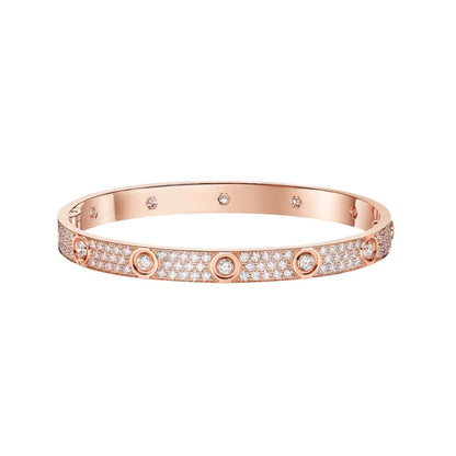 [Lumi Jewelery]LOVE BRACELET 6.1MM DIAMOND-PAVED 10 BIG DIAMONDS