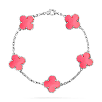 [Lumi Jewels] CLOVER 5 MOTIFS  PINK MOP BRACELET COLLECTION