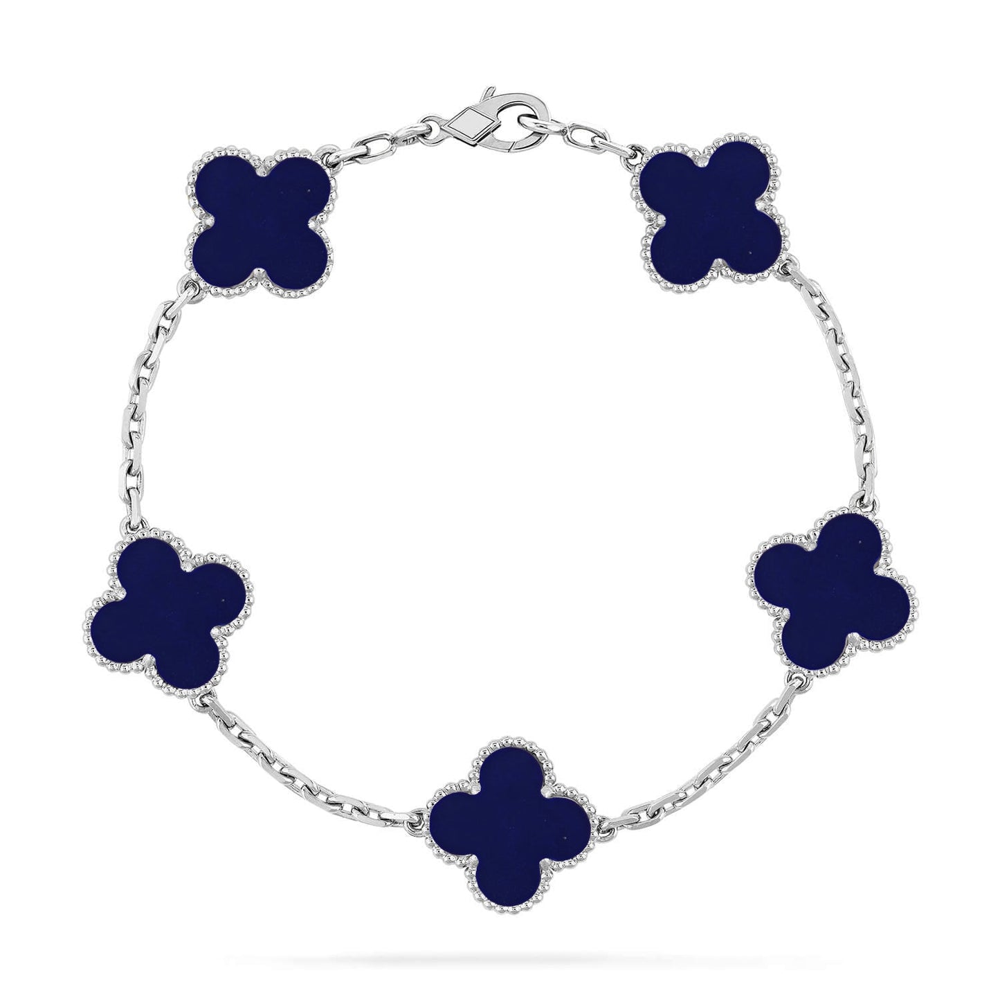 [Lumi Jewels]CLOVER 5 MOTIF LAPIS LAZULI BRACELET COLLECTION
