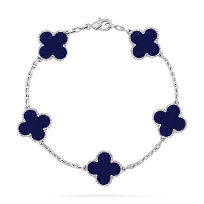 [Lumi Jewels]CLOVER 5 MOTIF LAPIS LAZULI BRACELET COLLECTION