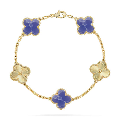 [Lumi Jewels]CLOVER 5 MOTIF BLUE VEINS BRACELET COLLECTION