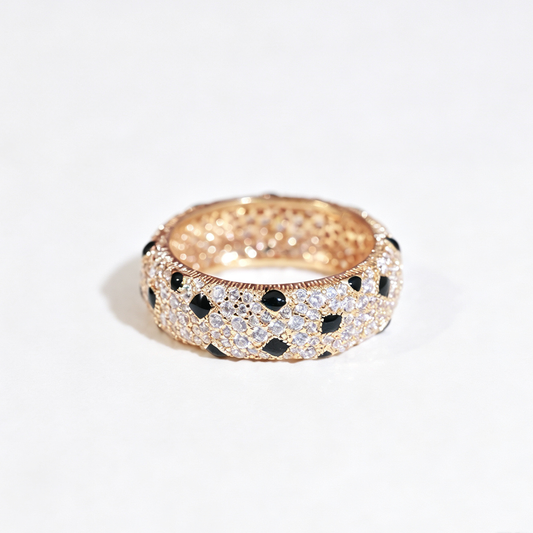 [Lumi Jewelery]PANTHERE SPOTTED FULL DIAMOND RING