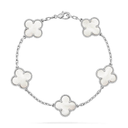 [Lumi Jewels]CLOVER SILVER MOP 5 MOTIF BRACELET