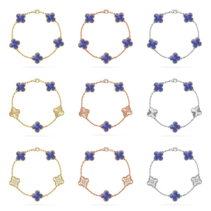 [Lumi Jewels]CLOVER 5 MOTIF BLUE VEINS BRACELET COLLECTION