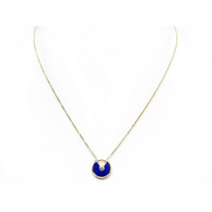 [Lumi Jewels]AMULETTE ROSE GOLD AGATE NECKLACE