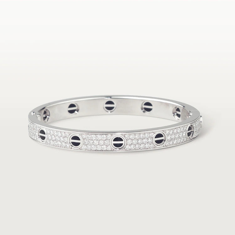 [Lumi Jewels]LOVE BRACELET 6.1MM DIAMOND-PAVED CERAMIC