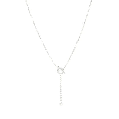 [Lumi Jewels]FINESSE SILVER DIAMOND NECKLACE