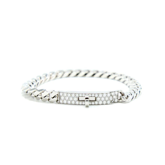 [Lumi Jewels]KELLY CHAIN SILVER DIAMOND BRACELET