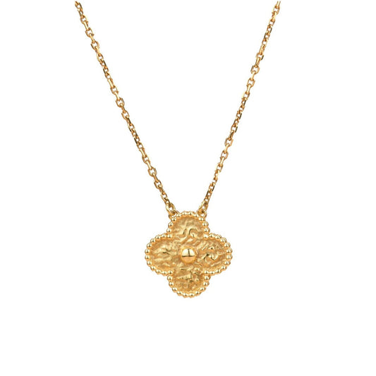 [Lumi Jewels]CLOVER 15MM  BRONZING NECKLACE
