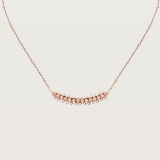 [Lumi Jewelery]CLASH  SMALL FULL DIAMOND NECKLACE