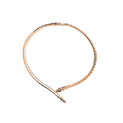 [Lumi Jewels]COLLIER SERPENTIN ARGENT DIAMANT