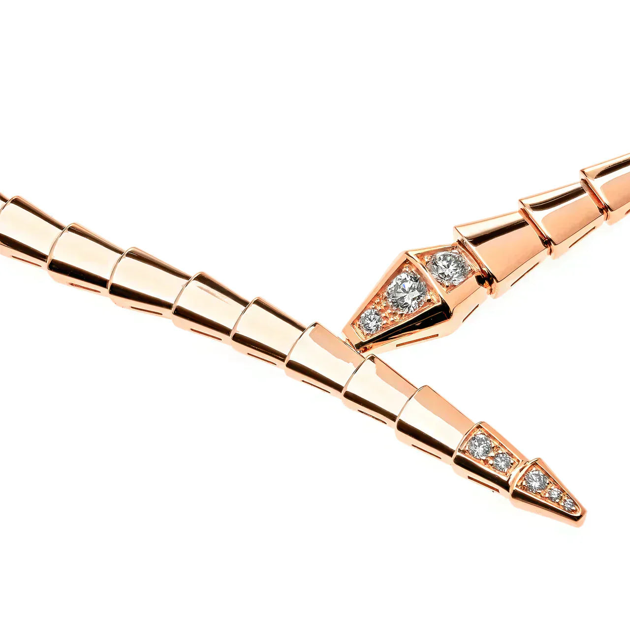 [Lumi Jewels]COLLIER SERPENTIN ARGENT DIAMANT