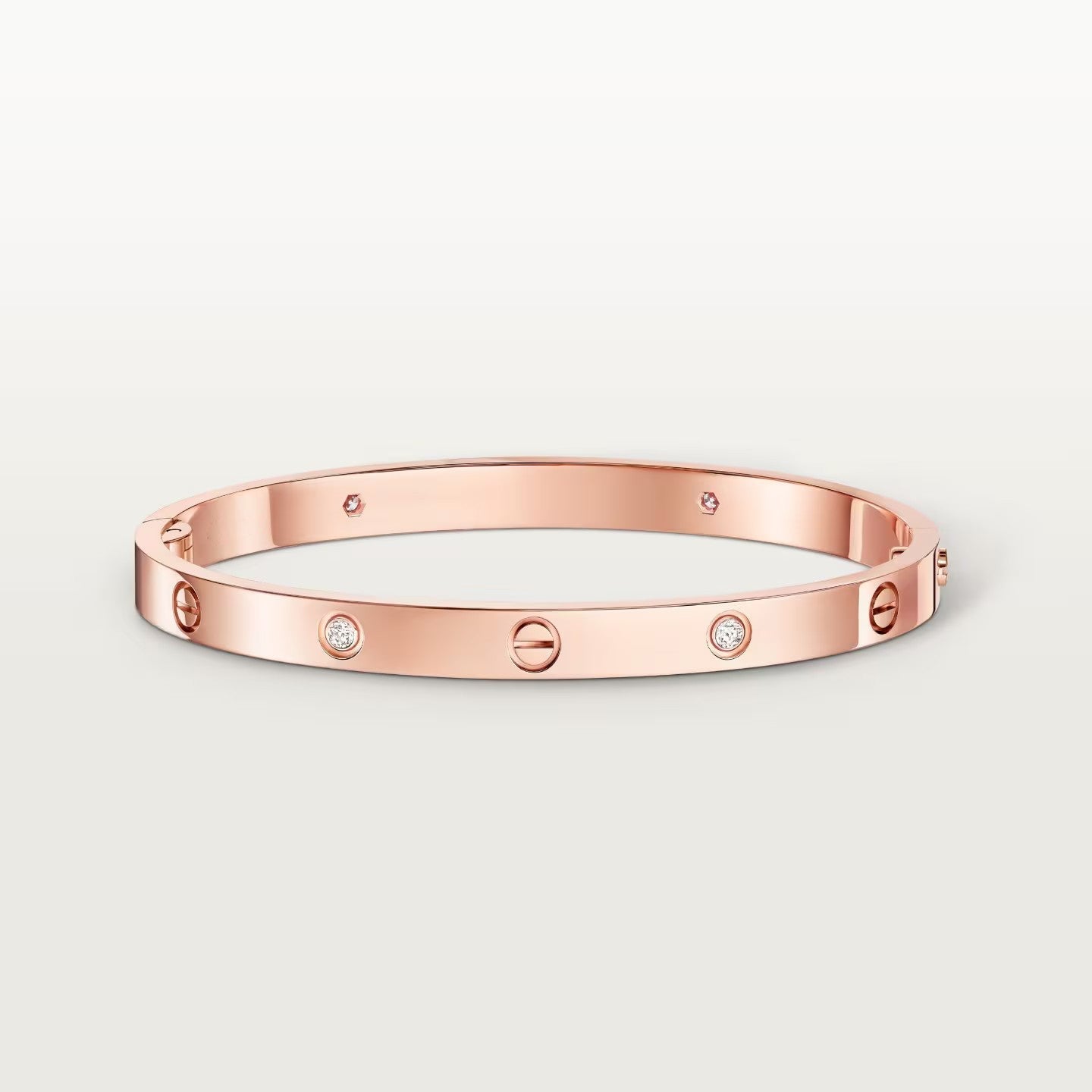 [Lumi Jewelery]LOVE BRACELET 4.8MM 4 DIAMONDS